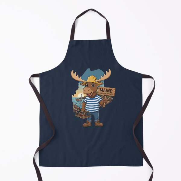 Item preview, Maine Moose Adventure: The Way Life Should Be - Coastal Cartoon Art designed and sold by Rhythm Thru Art .