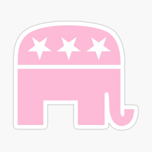 Pink Republican Sticker