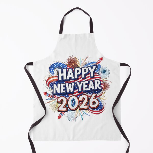 Item preview, Happy New Year 2026 USA Flag Fireworks Celebration Design designed and sold by lojadpop.