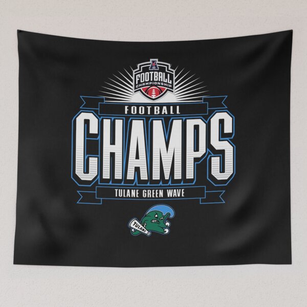 Item preview, Tulane Green Wave AAC Champs 2025 Football Locker Rooms Vintage For Men designed and sold by Williestrong.