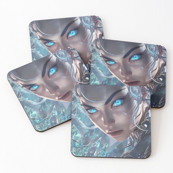 Item preview, The Frostborne Queen of Glacial Shards designed and sold by newvisionart191.