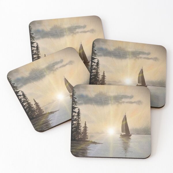 Item preview, Sailboat on a lake designed and sold by OnaleeNicklinArt.