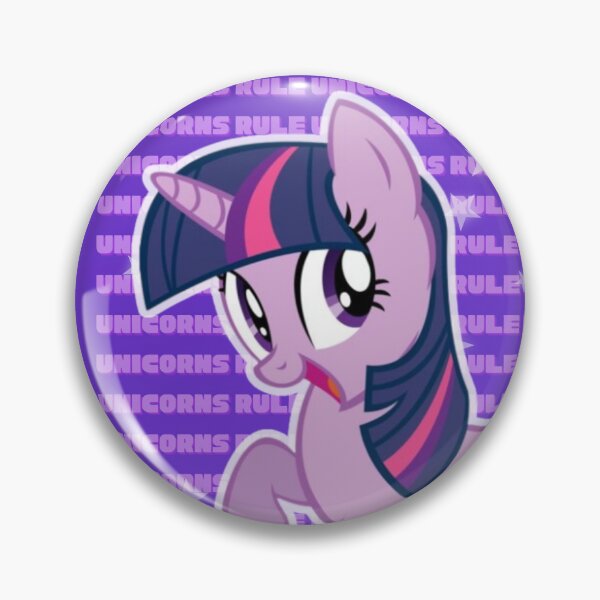 Item preview, "Unicorns Rule" - Twilight Sparkle My Little Pony designed and sold by bronymerch4u.