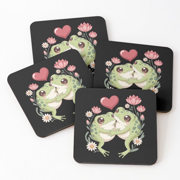 Item preview, Two Frogs Valentines Day Love on Couple Frog designed and sold by CruelShadesSt.