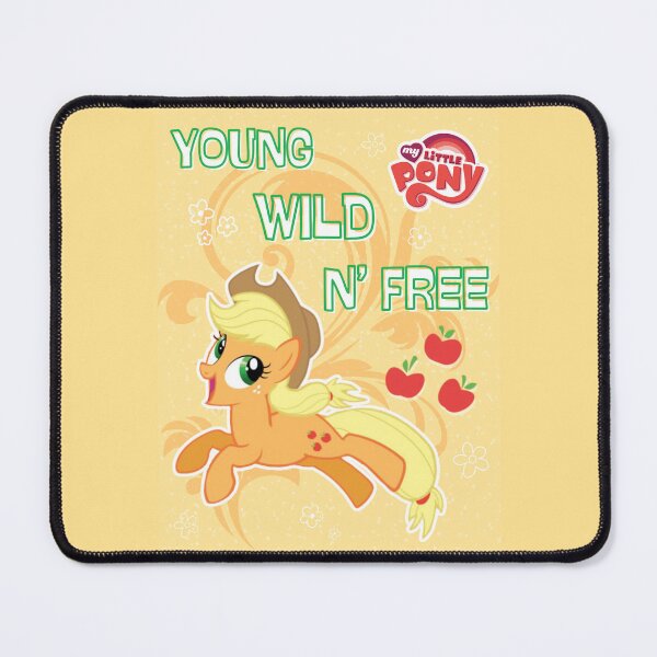 Item preview, "Young Wild N' Free" Apple Jack - My Little Pony designed and sold by bronymerch4u.