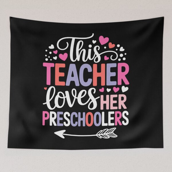 Item preview, This Teacher Loves Her Preschoolers Valentines Day designed and sold by CruelShadesSt.