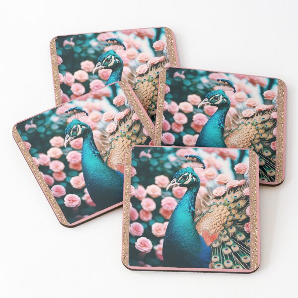 Item preview, Rose Gold Peacock designed and sold by lifeinspired4u.
