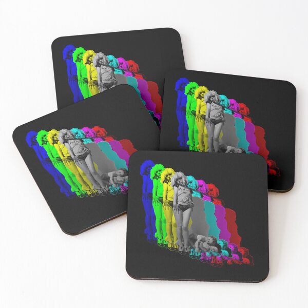 Item preview, Debbie Harry Rainbow Dolls Pop Art Blondie Fan Art designed and sold by Dystopian Design.