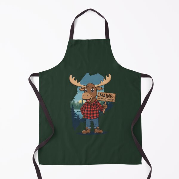 Item preview, Maine Moose Mascot: The Way Life Should Be designed and sold by Rhythm Thru Art .