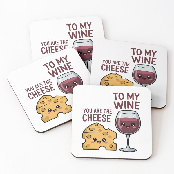 Item preview, You Are The Cheese To My Wine Best Friend Valentine's Day designed and sold by CruelShadesSt.