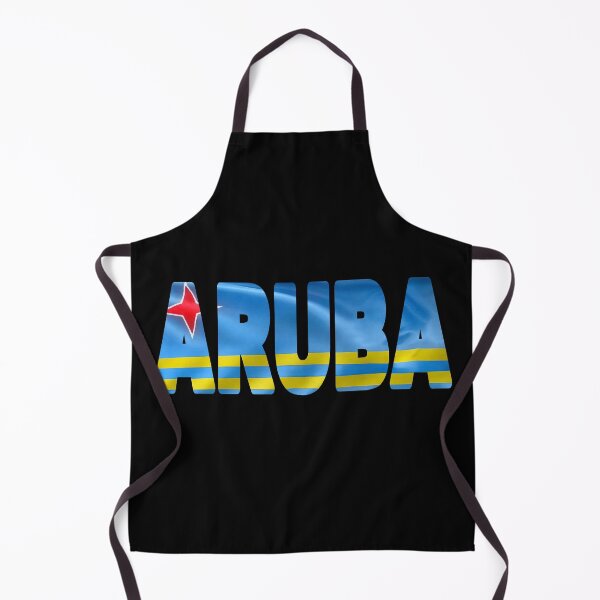 Item preview, ARUBA - Flag Flying in Wind cut to Letters Souvenir Sticker Shirt designed and sold by Adam Gormley.