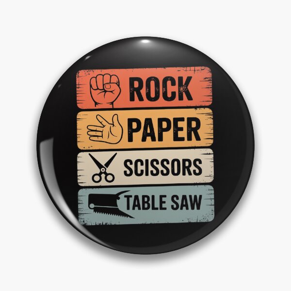 Item preview, Rock Paper Scissors Table Saw Woodworking Woodworker designed and sold by sonlylya.