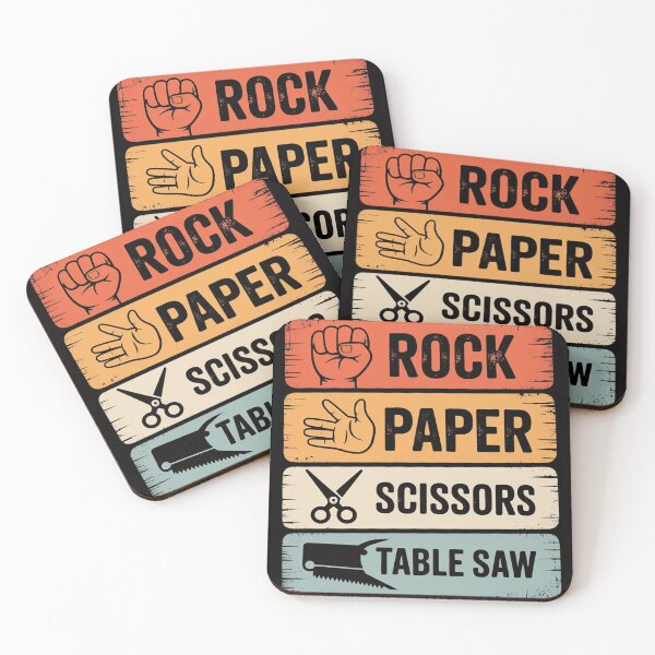 Item preview, Rock Paper Scissors Table Saw Woodworking Woodworker designed and sold by sonlylya.