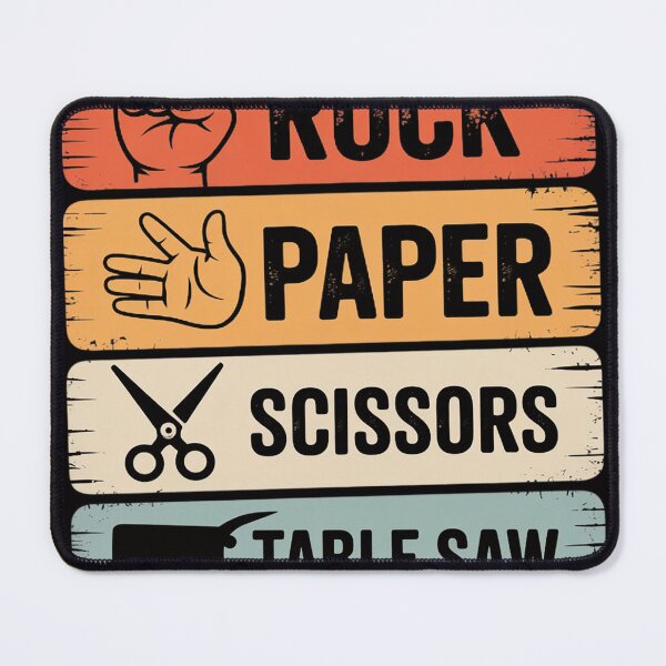 Item preview, Rock Paper Scissors Table Saw Woodworking Woodworker designed and sold by sonlylya.