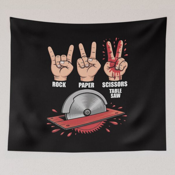 Item preview, Rock Paper Scissors Table Saw - Woodworking Carpenter designed and sold by sonlylya.