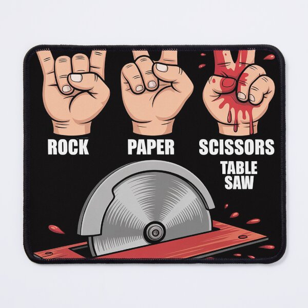 Item preview, Rock Paper Scissors Table Saw - Woodworking Carpenter designed and sold by sonlylya.
