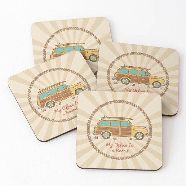 Item preview, Vintage Woodie Wagon Surfing Badge with Surfboard designed and sold by homydesign.