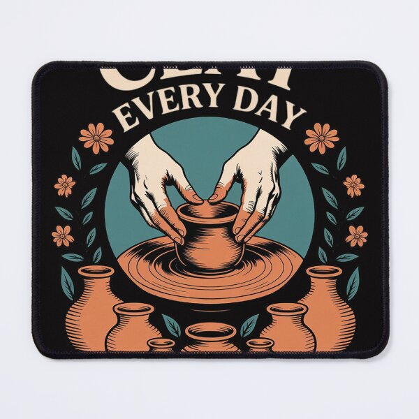 Item preview, Pottery Woman Clay Every Day Sculpting Ceramics Crafting designed and sold by sonlylya.