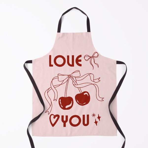 Item preview, 'Love you' Cute red cherry with bow designed and sold by CelestialEmber.