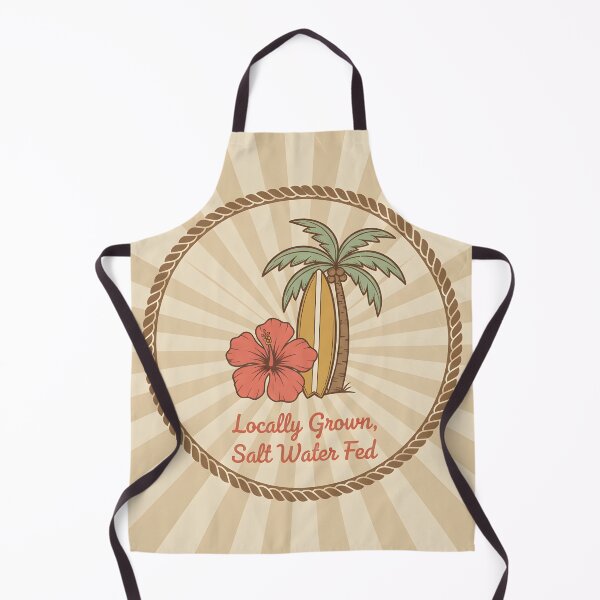 Item preview, Tropical Retro Surf Emblem with Hibiscus and Palm Tree designed and sold by homydesign.