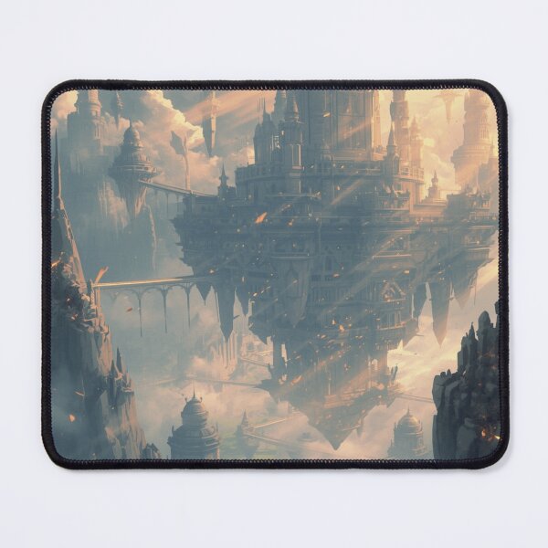 Item preview, Floating Fantasy City in the Clouds Cinematic Epic World Illustration designed and sold by Element Horizon Studio.