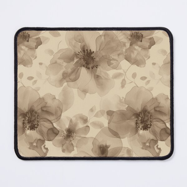 Item preview, Taupe and Beige translucent flowers designed and sold by FatBirdie.