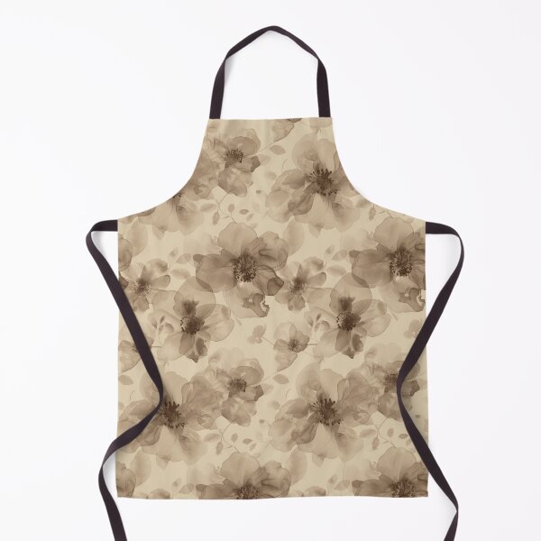 Item preview, Taupe and Beige translucent flowers designed and sold by FatBirdie.