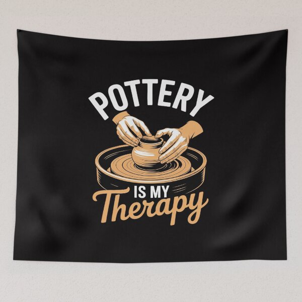 Item preview, Pottery Is My Therapy - Ceramic Artist Potter Ceramicist designed and sold by sonlylya.