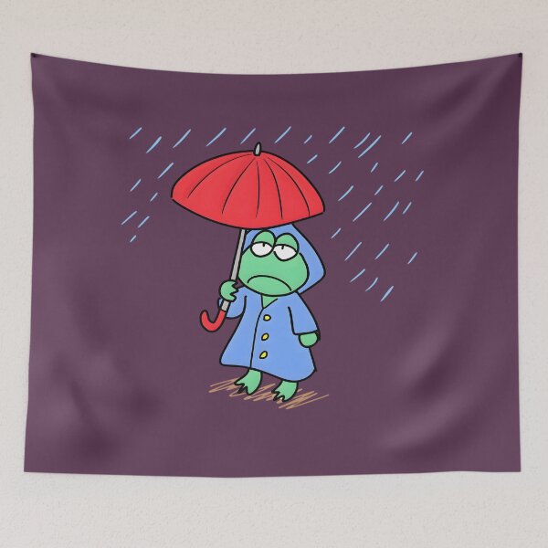 Item preview, The Frog That Doesn’t Want to Get Wet designed and sold by Yamotomahiro.