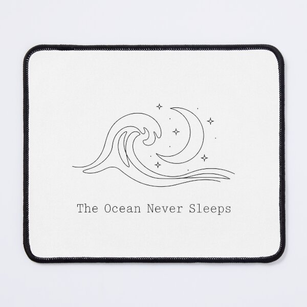 Item preview, Minimalist wave and crescent moon line art designed and sold by homydesign.