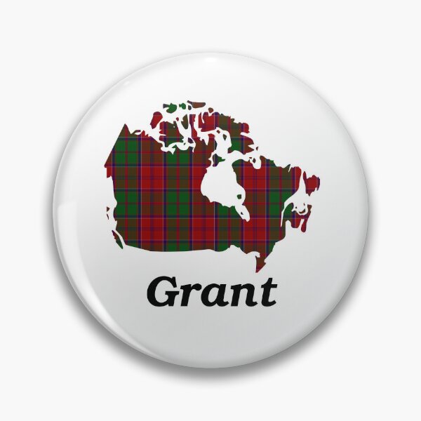 Item preview,  Grant Clan Tartan on Map of Canada (with name) designed and sold by clantartans.