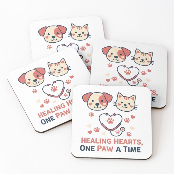 Item preview, Healing Hearts One Paw at a Time Veterinarian Valentine T-Shirt designed and sold by Muzgle.