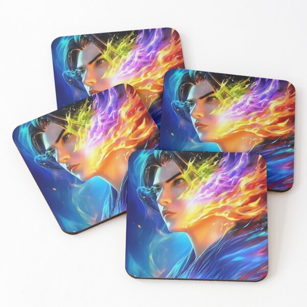 Item preview,  The Primal Warrior of Prismatic Flames designed and sold by newvisionart191.