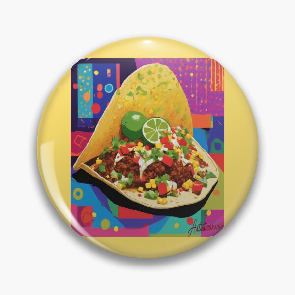 Item preview, "Vibrant Pop Art Taco: A Flavorful Fiesta" designed and sold by Artisticanvas.