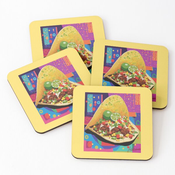 Item preview, "Vibrant Pop Art Taco: A Flavorful Fiesta" designed and sold by Artisticanvas.