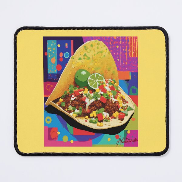Item preview, "Vibrant Pop Art Taco: A Flavorful Fiesta" designed and sold by Artisticanvas.