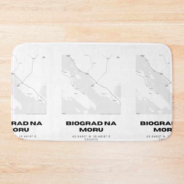 Item preview, Biograd na Moru Croatia Map | Coordinates Wall Art 43.9492° N, 15.4619° E designed and sold by RM-Journey.