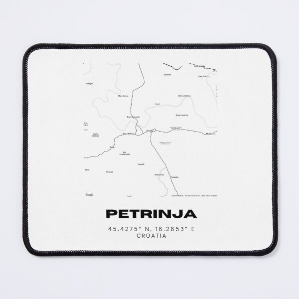 Item preview, Petrinja Croatia Coordinates Map | Minimalist City Wall Art Print designed and sold by RM-Journey.