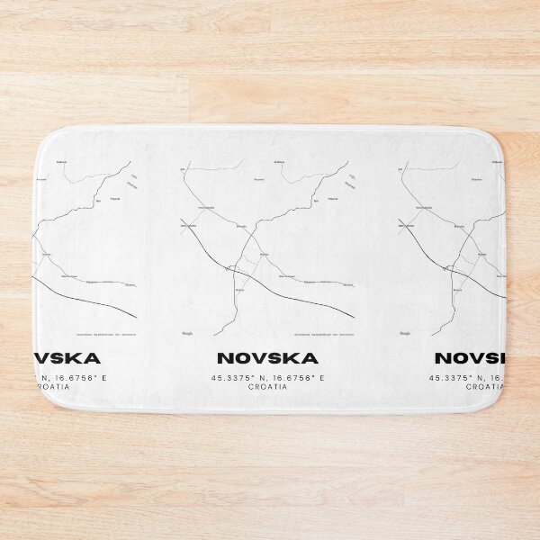 Item preview, Novska Croatia Map Art | Coordinates Poster Minimalist Design designed and sold by RM-Journey.