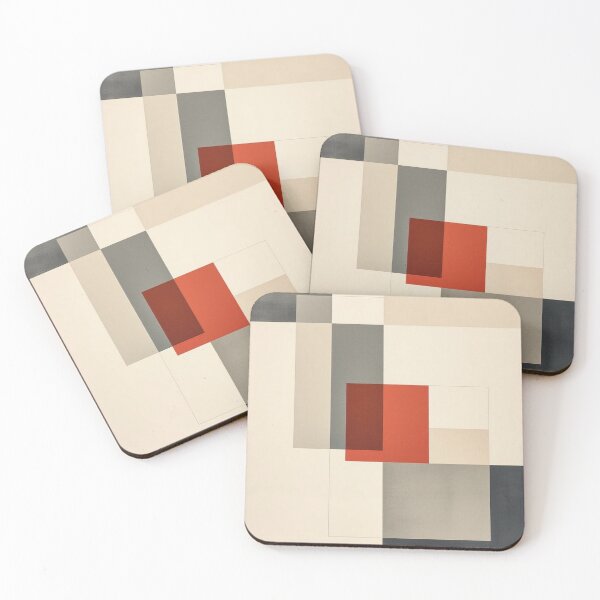 Item preview, Layered Neutrals With Red Core designed and sold by LumAIere.com.