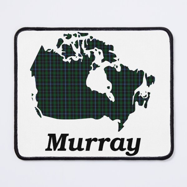 Item preview, Murray Clan Tartan on Map of Canada (with name) designed and sold by clantartans.