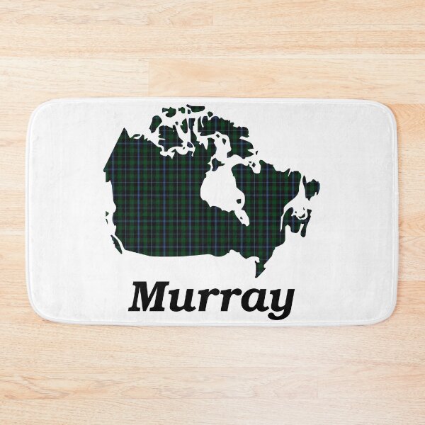Item preview, Murray Clan Tartan on Map of Canada (with name) designed and sold by clantartans.