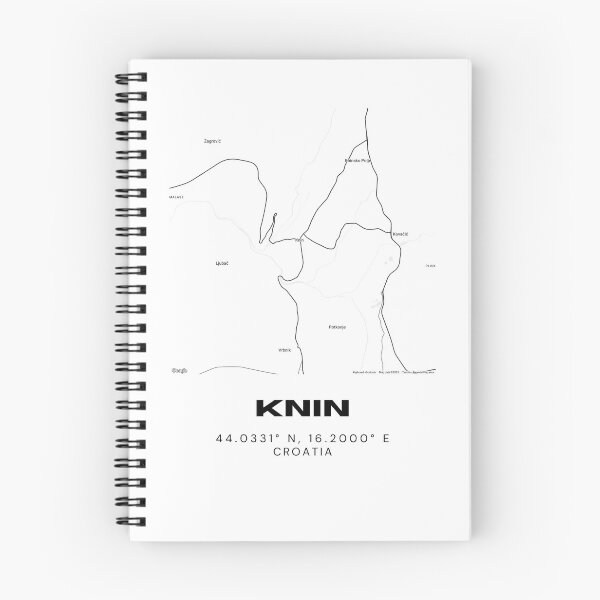 Item preview, Knin Croatia Map Print | Coordinates Minimalist City Wall Art designed and sold by RM-Journey.