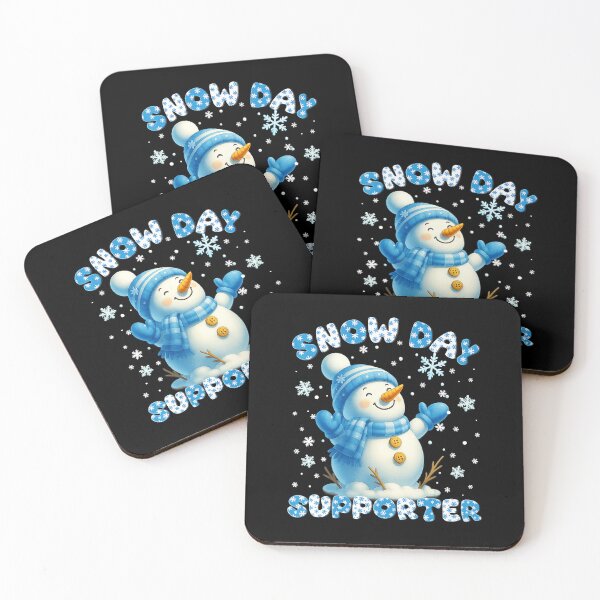 Item preview, Snow Day Supporter Cute Snowman Snowflake Christmas Xmas  designed and sold by WayTBeenkenArt.