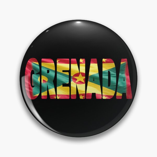 Item preview, GRENADA - Flag Flying in Wind cut to Letters Souvenir Sticker Shirt designed and sold by Adam Gormley.