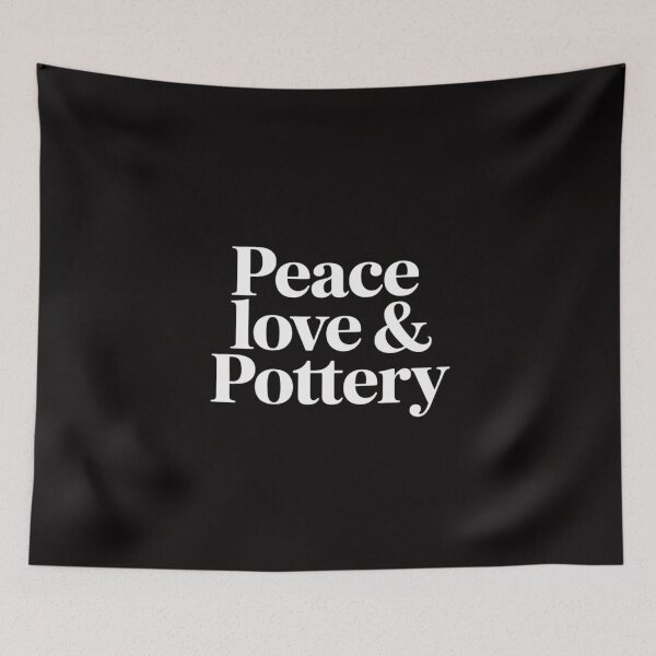 Item preview, Peace Love & Pottery Ceramics Pot designed and sold by banbopbii.