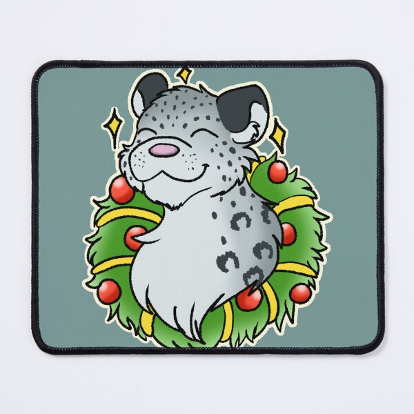 Item preview, Festive Snow Leopard designed and sold by Colbypuppy's Designs.