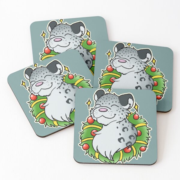 Item preview, Festive Snow Leopard designed and sold by Colbypuppy's Designs.