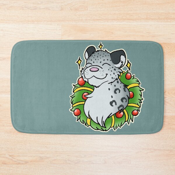 Item preview, Festive Snow Leopard designed and sold by Colbypuppy's Designs.