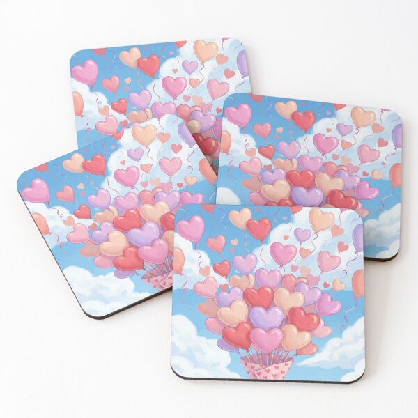 Item preview, Love is in the Air - Whimsical Heart Balloon Bouquet designed and sold by kornkobart.